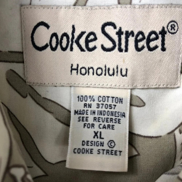 Cooke Street Honolulu Aloha Hawaiian Print Shirt size XL Casual Vacation - Picture 5 of 5